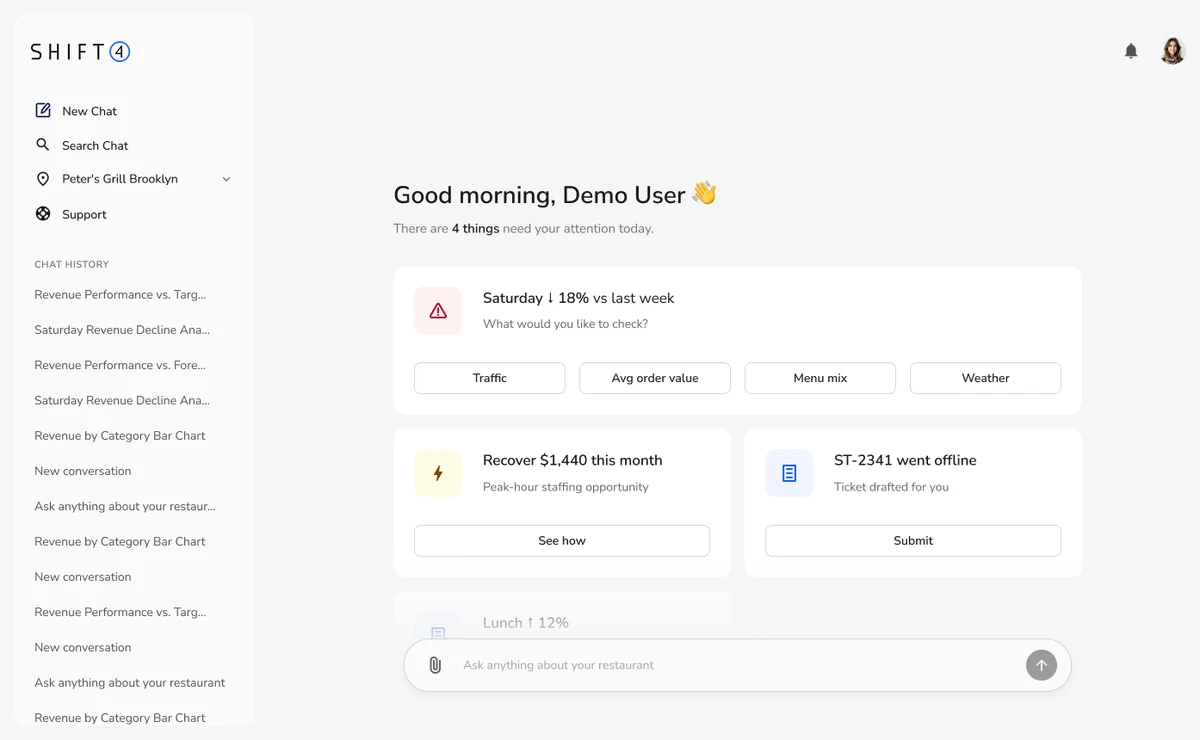 Intelligence Inbox interface design